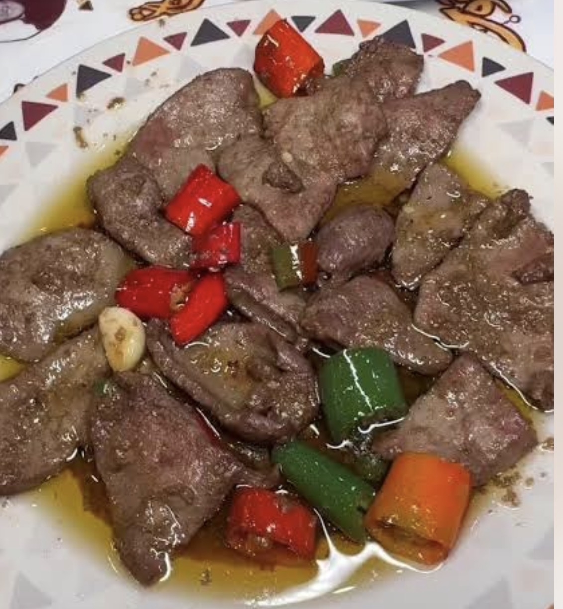 طلب كبده على كفتة