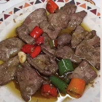 طلب كبده على كفتة